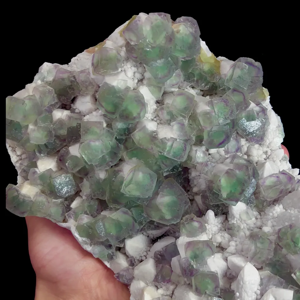 Natural Candle Crystal and Green Cubic Fluorite Mineral Specimen,High Quality Specimen,INNER MONGOLIA,CHINA(220*170*91mm) - image 3