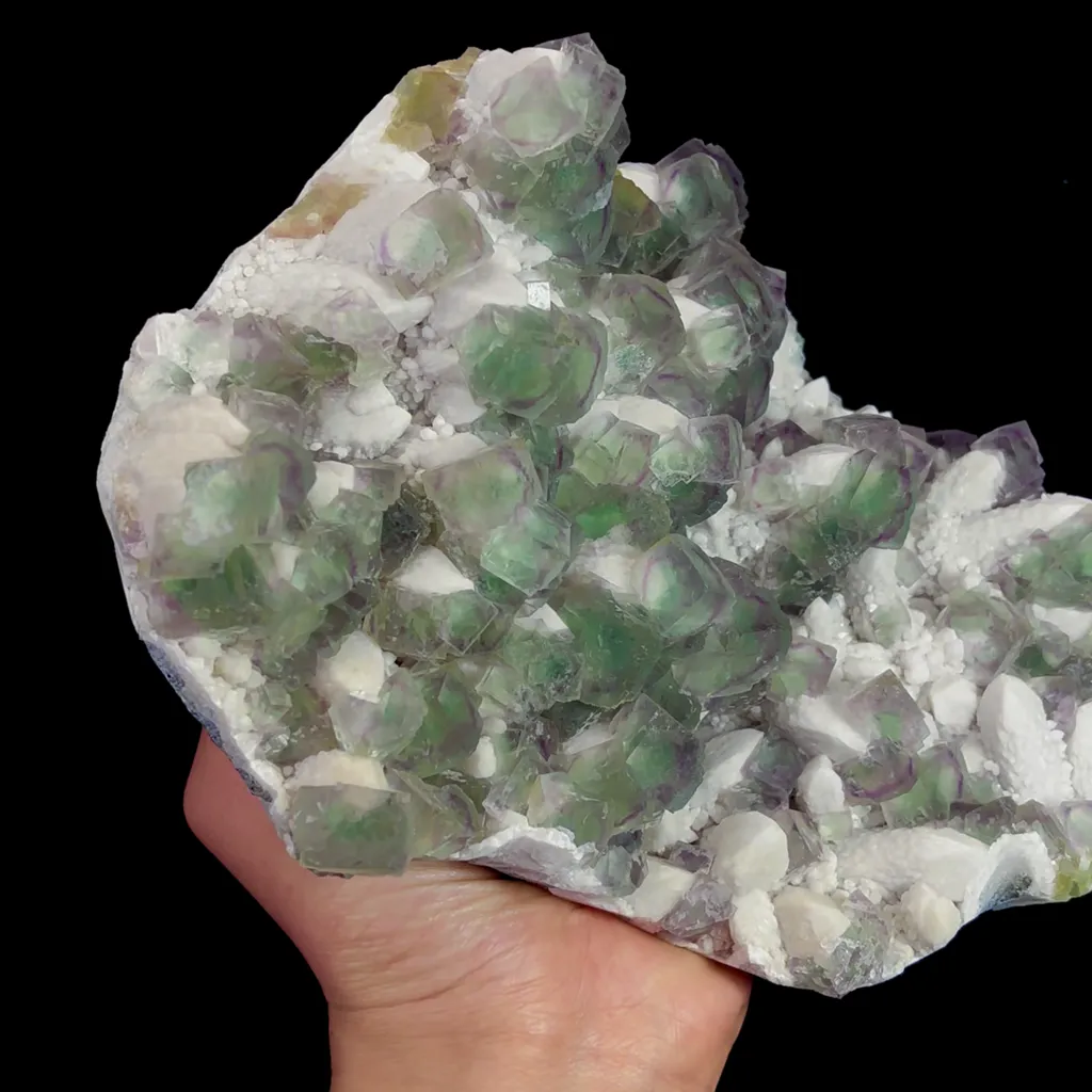 Natural Candle Crystal and Green Cubic Fluorite Mineral Specimen,High Quality Specimen,INNER MONGOLIA,CHINA(220*170*91mm) - image 4