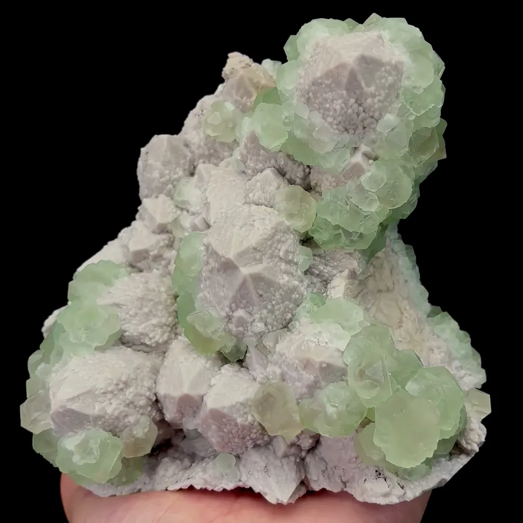 Natural Candle Crystal and Green Fluorite Mineral Specimen,High Quality Specimen,INNER MONGOLIA,CHINA(170*130*80mm) image