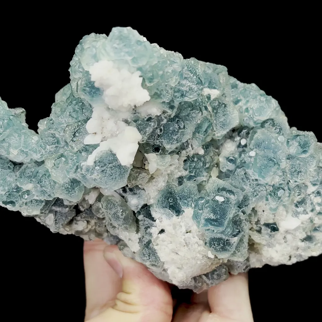 Natural Candle Crystal and Green Octahedral Fluorite Mineral Specimen,High Quality Specimen,INNER MONGOLIA,CHINA(160*100*88mm) - image 4