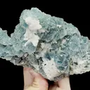 Natural Candle Crystal and Green Octahedral Fluorite Mineral Specimen,High Quality Specimen,INNER MONGOLIA,CHINA(160*100*88mm) - image 4