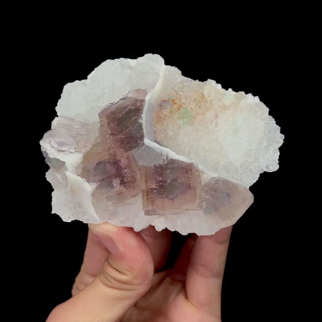 Natural Candy Fluorite Mineral Specimen,High Quality Specimen,ZHEJIANG,CHINA(100*80*37mm) image