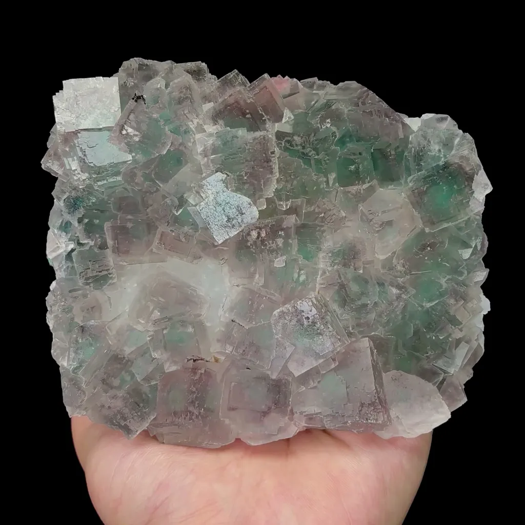 Natural Candy Fluorite Mineral Specimen,High Quality Specimen,ZHEJIANG,CHINA(125*108*35mm) image