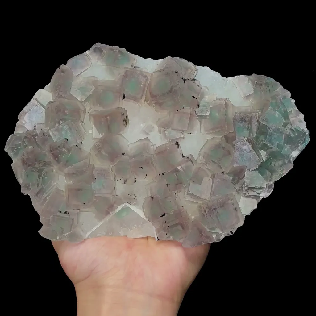 Natural Candy Fluorite Mineral Specimen,High Quality Specimen,ZHEJIANG,CHINA(200*150*41mm) image