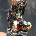 Natural Cassiterite Crystal Cluster with Albite from Zagi  | Lustrous Tin Ore Mineral Specimen - image 5