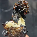 Natural Cassiterite Crystal Cluster with Albite from Zagi Pakistan | Lustrous Tin Ore - image 6