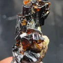 Natural Cassiterite Crystal Cluster with Albite from Zagi Pakistan | Lustrous Tin Ore - image 1
