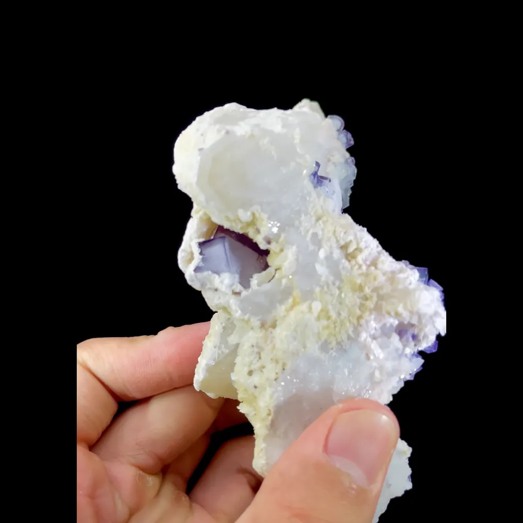 Natural Celadon Fluorite and Quartz Coexist comes from Yaogangxian,Hunan 105*60*100MM - image 4