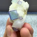 Natural Celadon Fluorite and Quartz Coexist comes from Yaogangxian,Hunan 40*20*20MM - image 2