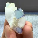 Natural Celadon Fluorite and Quartz Coexist comes from Yaogangxian,Hunan 40*20*20MM - image 6