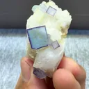 Natural Celadon Fluorite and Quartz Coexist comes from Yaogangxian,Hunan 40*20*20MM - image 5