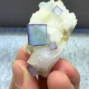 Natural Celadon Fluorite and Quartz Coexist comes from Yaogangxian,Hunan 40*20*20MM - image 1