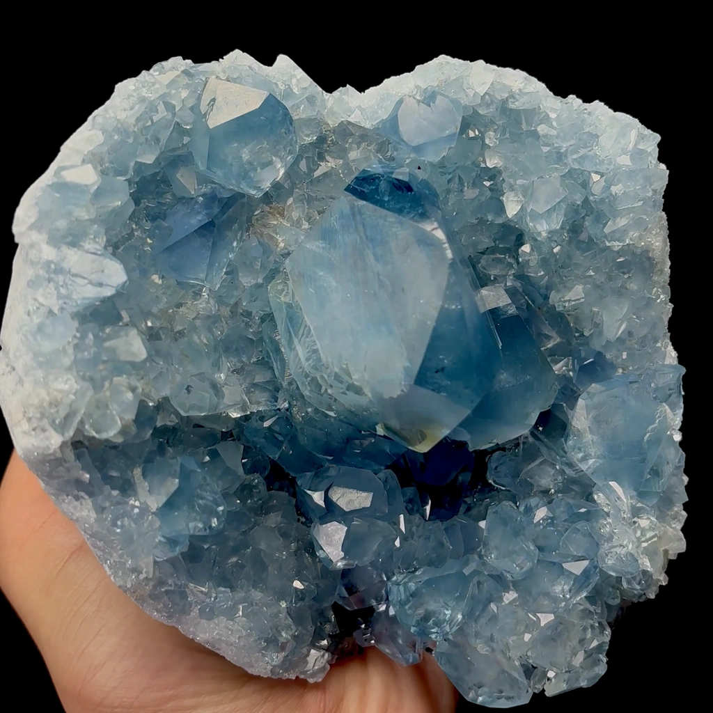 Natural Celestite Mineral Specimen,High Quality Specimen,MADAGASCAR(140*123*80mm) - image 3