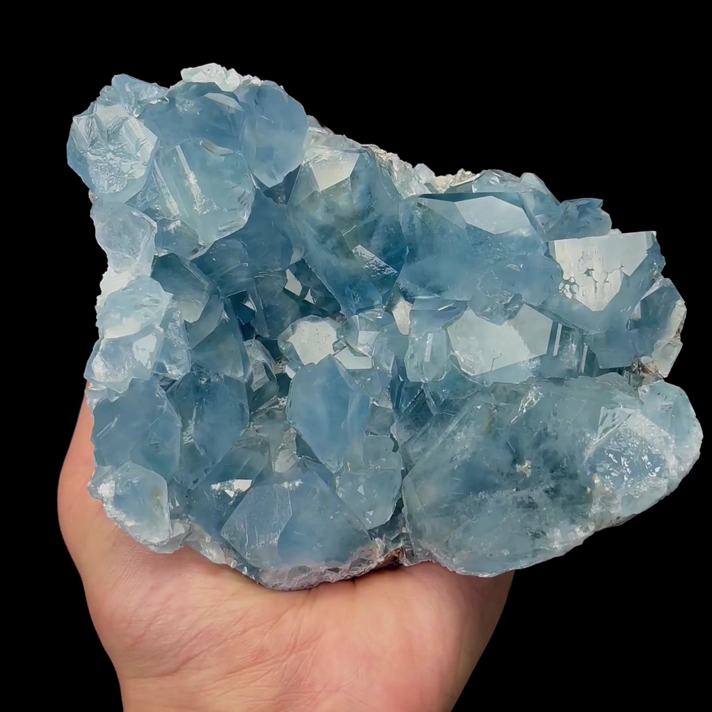Natural Celestite Mineral Specimen,High Quality Specimen,MADAGASCAR(153*115*53mm) image