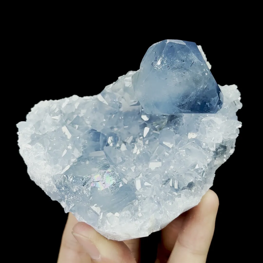 Natural Celestite Mineral Specimen,High Quality Specimen,MADAGASCAR(88*74*63mm) - image 4