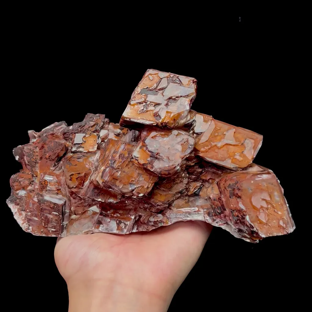 Natural Chocolate Calcite Mineral Specimen,High Quality Specimen,DAYE,HUBEI,CHINA(220*130*100mm) image