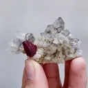 Natural Cinnabar & Quartz Cluster,Mineral Specimen:Yueyang,Hunan (55*35*25MM) - image 1