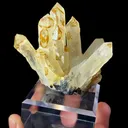 Natural Citrine Cluster comes from Guizhou,China 80*30*80MM - image 2