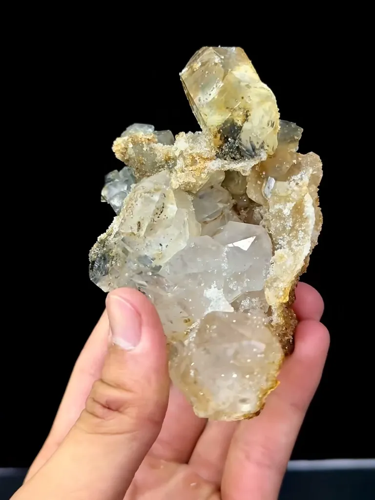 Natural Citrine Cluster comes from Jinlong,Guangdong 110*70*55MM - image 3