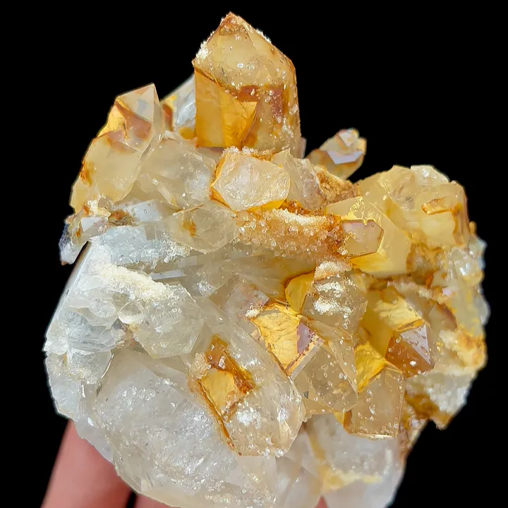 Natural Citrine Cluster, Mineral Specimen:Sichuan,China (85*110*55MM) - image 4