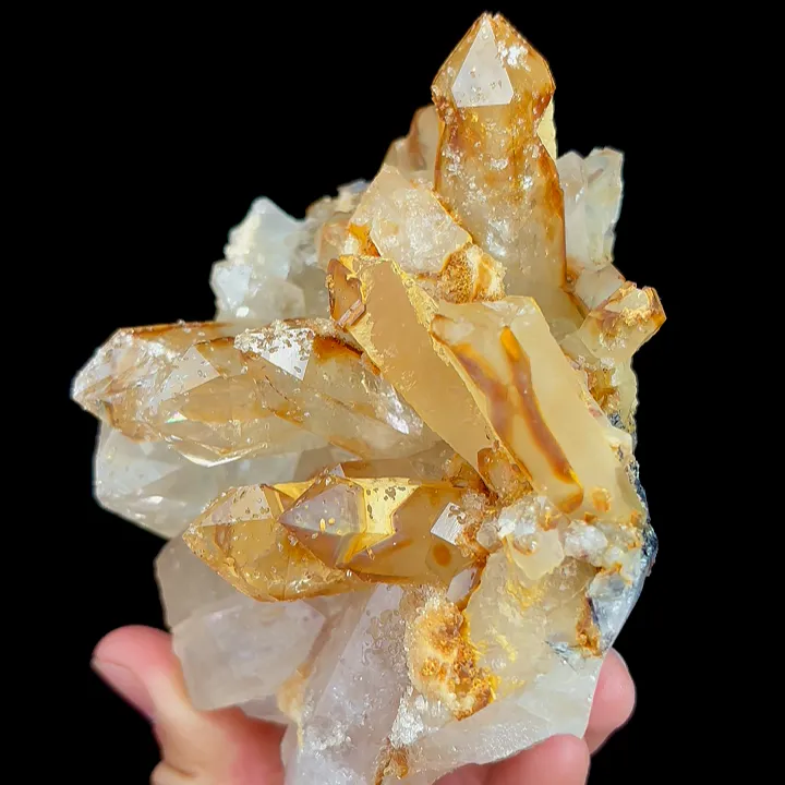 Natural Citrine Cluster, Mineral Specimen:Sichuan,China (85*110*55MM) - image 3