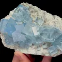 Natural Clean Blue Fluorite,Cube Mineral Specimen:ZHEJIANG China (130*45*85mm) - image 2