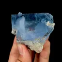 Natural Clean Blue Fluorite,Megacryst Cube Mineral Specimen:XIANGHUALING (55*50*40mm) - image 3