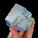 Natural Clean Blue Fluorite,Megacryst Cube Mineral Specimen:XIANGHUALING (55*50*40mm) - image 4