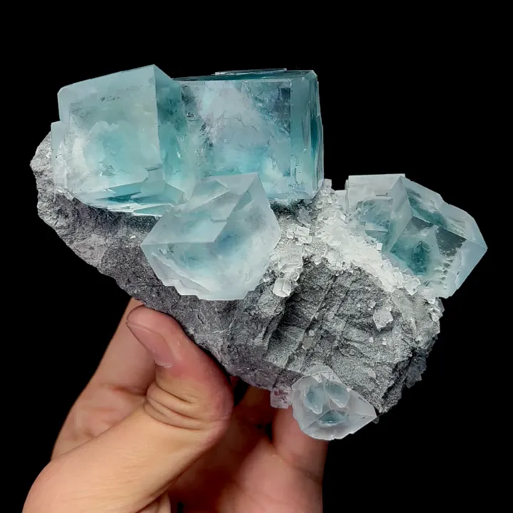 Natural Clean Blue Green  Fluorite,Cube Mineral Specimen,High Quality Specimen:ZHEJIANG,China (109*43*78mm) - image 6