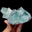 Natural Clean Blue Green  Fluorite,Cube Mineral Specimen,High Quality Specimen:ZHEJIANG,China (109*43*78mm) - image 2