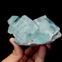 Natural Clean Blue Green  Fluorite,Cube Mineral Specimen,High Quality Specimen:ZHEJIANG,China (109*43*78mm) - image 3