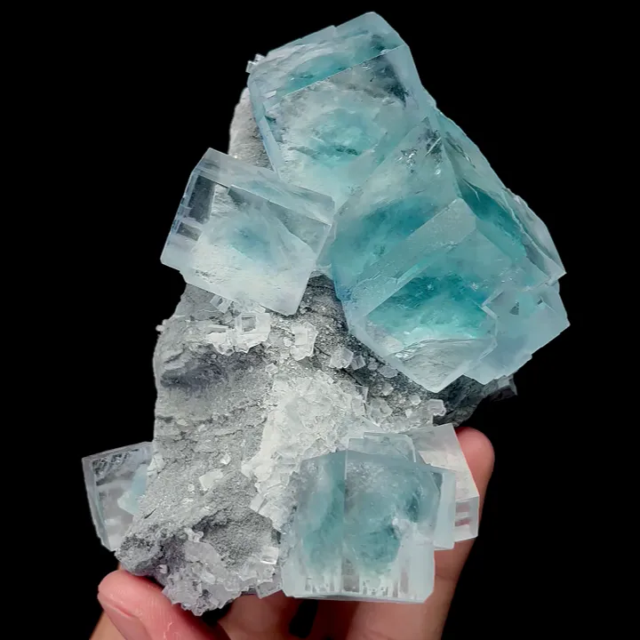 Natural Clean Blue Green  Fluorite,Cube Mineral Specimen,High Quality Specimen:ZHEJIANG,China (109*43*78mm) - image 4
