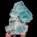 Natural Clean Blue Green  Fluorite,Cube Mineral Specimen,High Quality Specimen:ZHEJIANG,China (109*43*78mm) - image 4