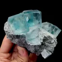 Natural Clean Blue Green  Fluorite,Cube Mineral Specimen,High Quality Specimen:ZHEJIANG,China (109*43*78mm) - image 5