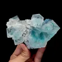Natural Clean Blue Green  Fluorite,Cube Mineral Specimen,High Quality Specimen:ZHEJIANG,China (109*43*78mm) - image 1