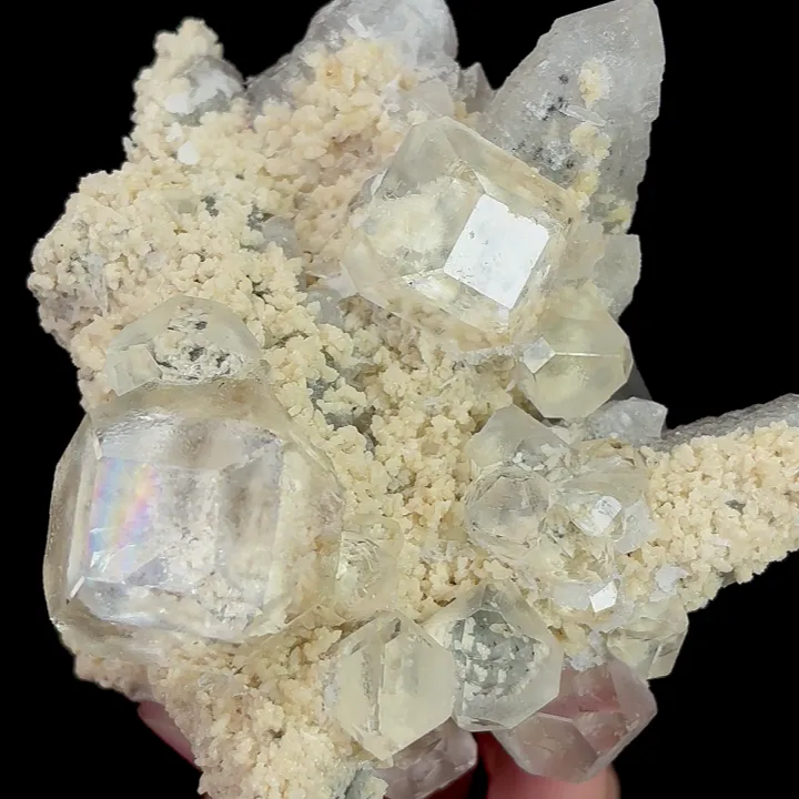Natural Clean Fluorite and Crystal,Octahedron Mineral Specimen:NEIMENG,China (95*85*115mm) - image 3