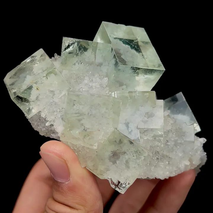 Natural Clean Green Fluorite and Crystal,Cube Mineral Specimen:ZHEJIANG (100*55*70mm) - image 3