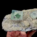 Natural Clean Green Fluorite and Dolomite,Cube Mineral Specimen,High Quality Specimen:ZHEJIANG,China (135*70*40mm) - image 2