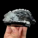 Natural Clean Green Fluorite and Wolframite,Calcite,Crystal Cube Mineral Specimen:YAOGANGXIAN (92*45*40mm) - image 1