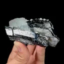 Natural Clean Green Fluorite and Wolframite,Calcite,Crystal Cube Mineral Specimen:YAOGANGXIAN (92*45*40mm) - image 2