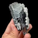 Natural Clean Green Fluorite and Wolframite,Calcite,Crystal Cube Mineral Specimen:YAOGANGXIAN (92*45*40mm) - image 4