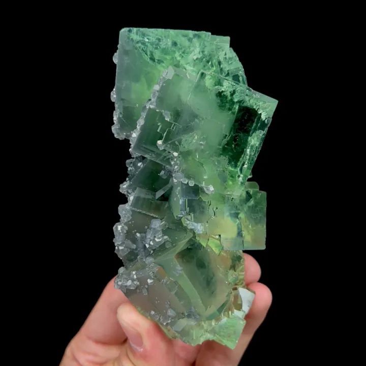 Natural Clean Green Fluorite,Jelly Fluorite, Mineral Specimen:HUNAN,China (115*65*50mm) image