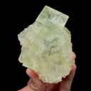 Natural Clean Green Fluorite,Ladder Pattern Mineral Specimen:ZHEJIANG,China (95*60*70mm) - image 1
