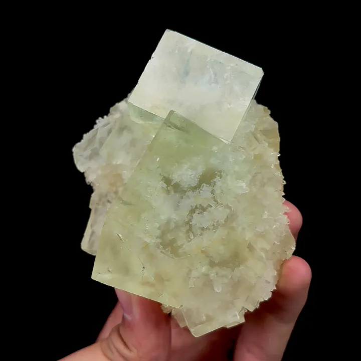 Natural Clean Green Fluorite,Ladder Pattern Mineral Specimen:ZHEJIANG,China (95*60*70mm) - image 4
