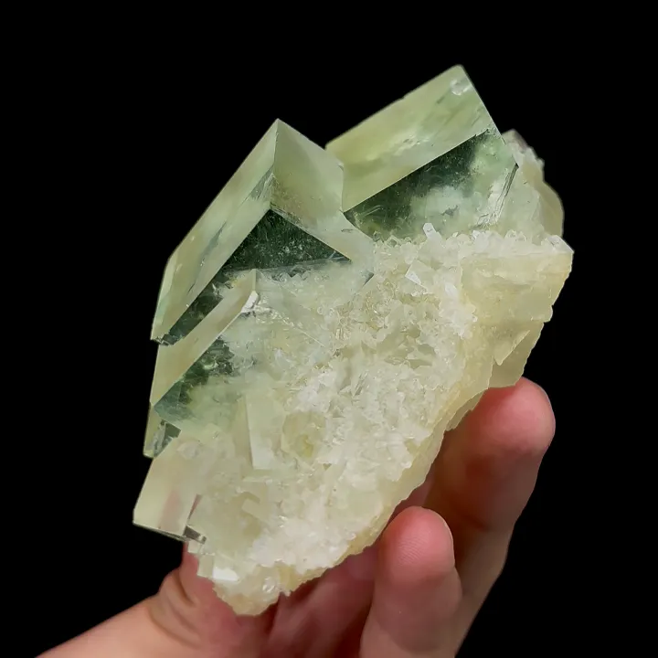 Natural Clean Green Fluorite,Ladder Pattern Mineral Specimen:ZHEJIANG,China (95*60*70mm) - image 2