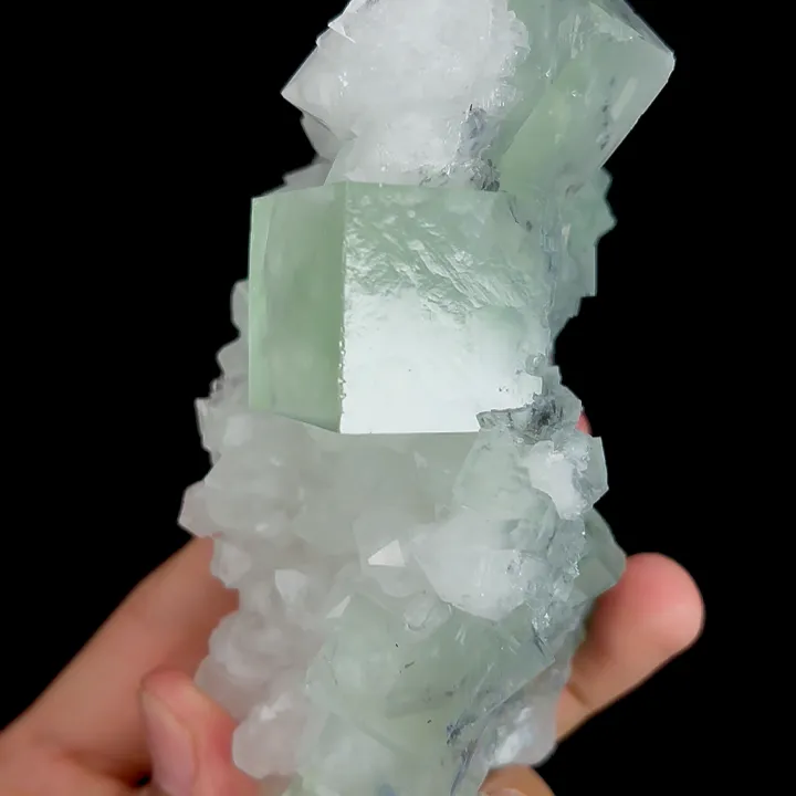 Natural Clean Green Fluorite,Rectangular Cube Mineral Specimen: FUJIAN (140*65*60mm) - image 4