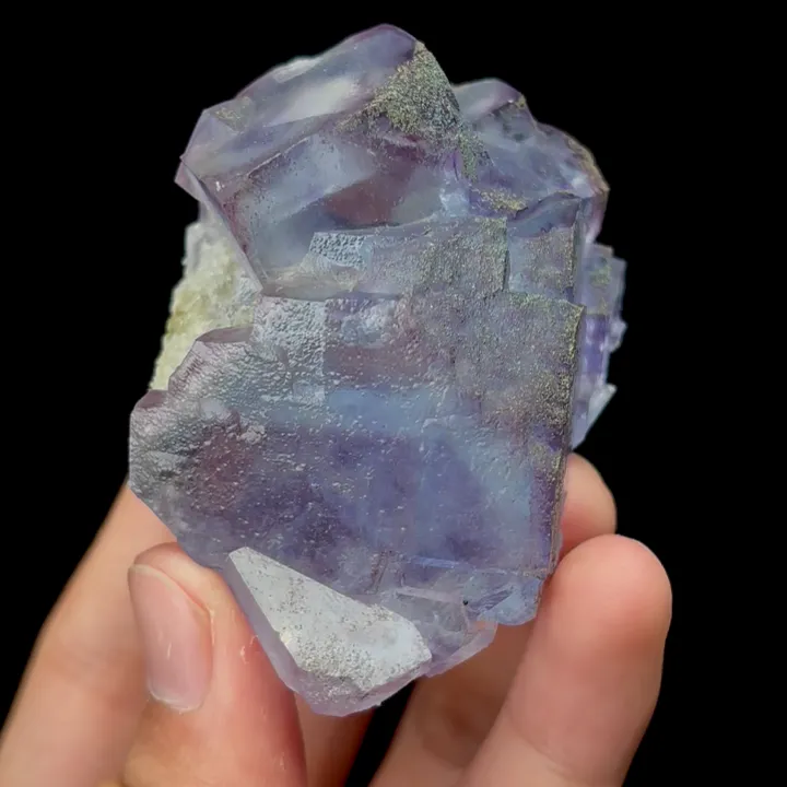 Natural Clean Purple Fluorite,Cube Mineral Specimen,High Quality Specimen:YAOGANGXIAN,China (68*48*40mm) - image 2