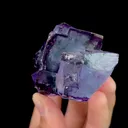 Natural Clean Purple Fluorite,Mineral Specimen:YAOGANGIAN,HUNAN,China (65*50*40mm) - image 3