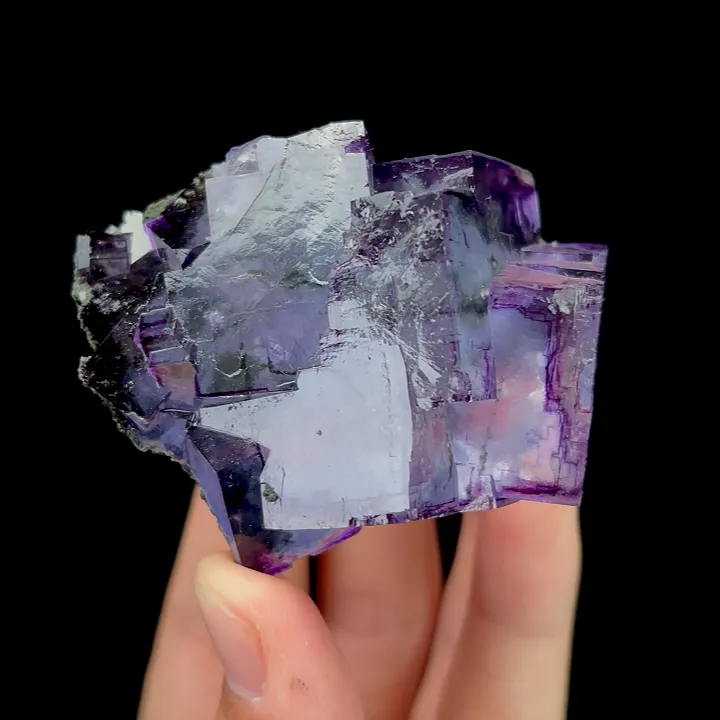 Natural Clean Purple Fluorite,Mineral Specimen:YAOGANGIAN,HUNAN,China (65*50*40mm) - image 4