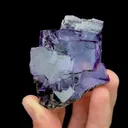 Natural Clean Purple Fluorite,Mineral Specimen:YAOGANGIAN,HUNAN,China (65*50*40mm) - image 2